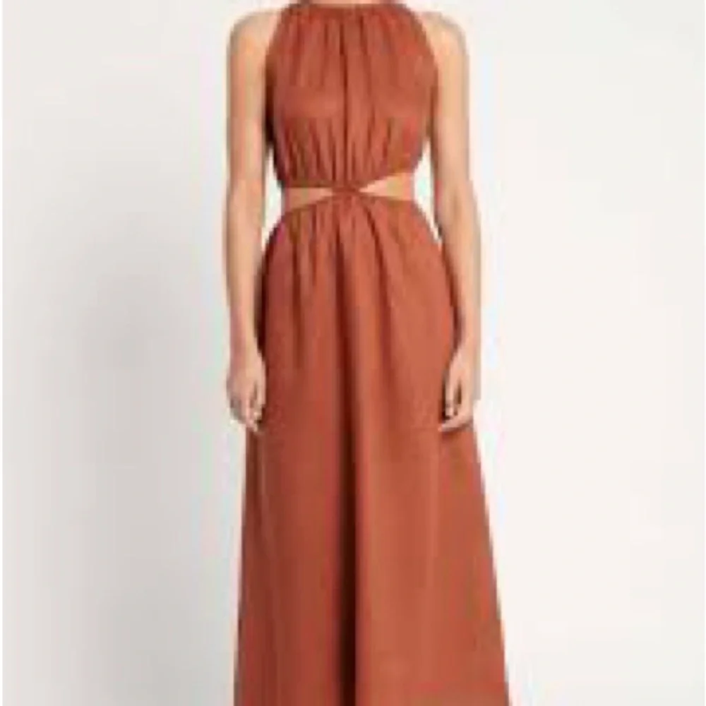 Barely Worn Faithfull The Brand Elegant Rust Sleeveless Dress - Picture 1 of 3